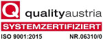 Systemzertifiziert durch quality austria